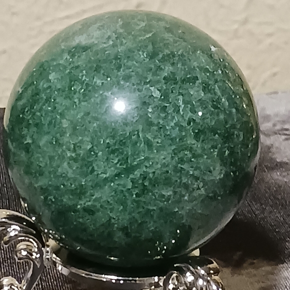 Green Strawberry Quartz Sphere - Picture 3 of 6